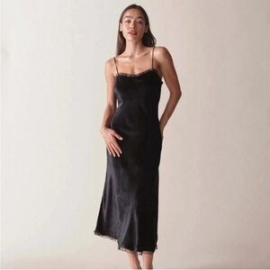 Elegant Black Slip Dress